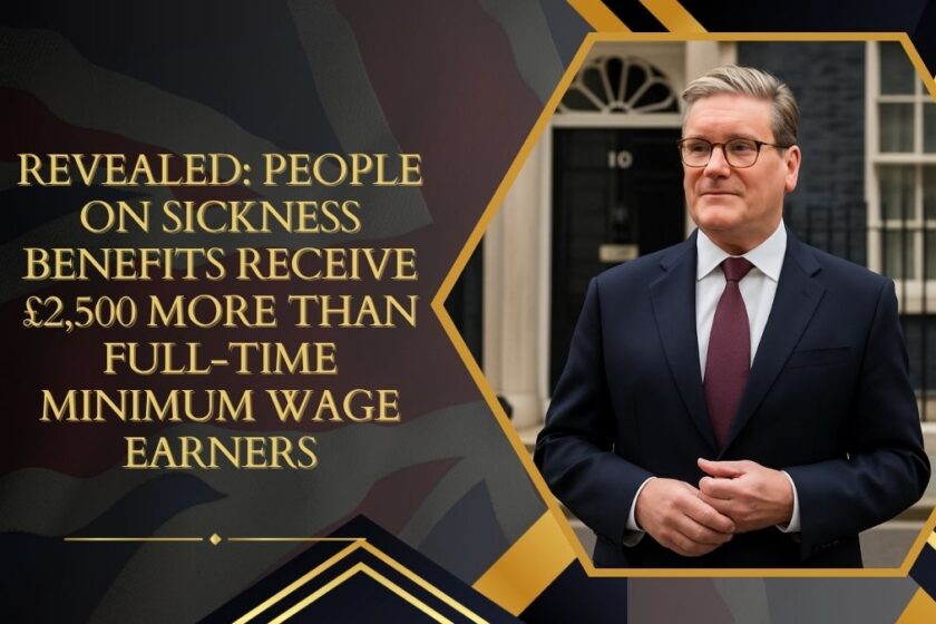 Revealed: People on Sickness Benefits Receive £2,500 More Than Full-Time Minimum Wage Earners